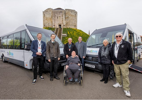 New Dial &amp; Ride buses at Clifford&#039;s Tower