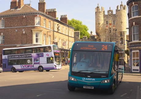 Buses at micklegate bar 1