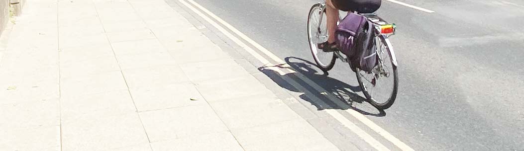 walking cycle on road