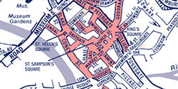 Footstreets map image